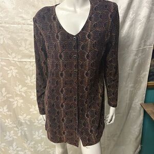 Chic Bohemian Patterned Cardigan Vintage